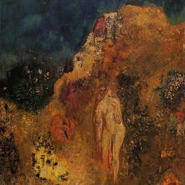 《洗澡者》奥迪隆·雷东(Odilon Redon)高清作品欣赏