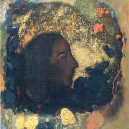 《黑色轮廓（高更）》奥迪隆·雷东(Odilon Redon)高清作品欣赏