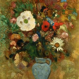 《花束》奥迪隆·雷东(Odilon Redon)高清作品欣赏