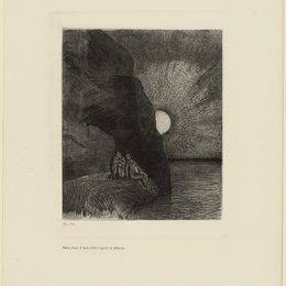 《不停地在我身边恶魔的呼唤》奥迪隆·雷东(Odilon Redon)高清作品欣赏