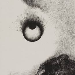 《到处都是熊熊燃烧的眼球》奥迪隆·雷东(Odilon Redon)高清作品欣赏