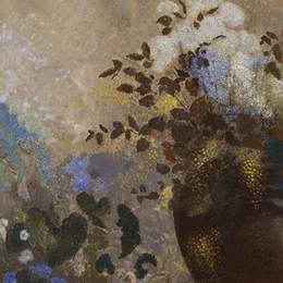 《黑色花瓶里的花》奥迪隆·雷东(Odilon Redon)高清作品欣赏