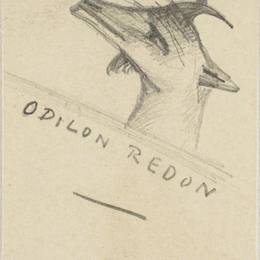 《山羊》奥迪隆·雷东(Odilon Redon)高清作品欣赏