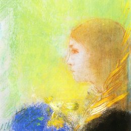 《少女形象》奥迪隆·雷东(Odilon Redon)高清作品欣赏