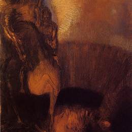 《圣乔治》奥迪隆·雷东(Odilon Redon)高清作品欣赏