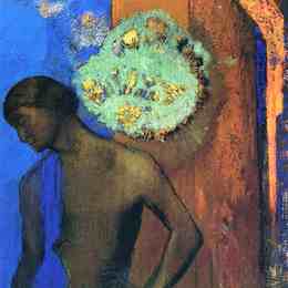 《圣约翰（蓝袍）》奥迪隆·雷东(Odilon Redon)高清作品欣赏