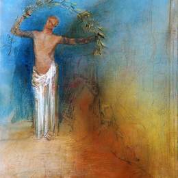 《王冠》奥迪隆·雷东(Odilon Redon)高清作品欣赏