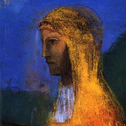 《女德鲁伊》奥迪隆·雷东(Odilon Redon)高清作品欣赏