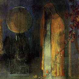 《黄色斗篷》奥迪隆·雷东(Odilon Redon)高清作品欣赏