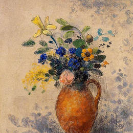 《花瓶》奥迪隆·雷东(Odilon Redon)高清作品欣赏