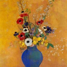 《花瓶》奥迪隆·雷东(Odilon Redon)高清作品欣赏