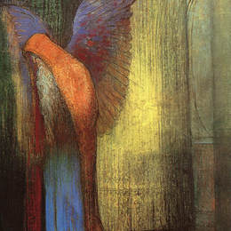 《长着白胡须的老人》奥迪隆·雷东(Odilon Redon)高清作品欣赏