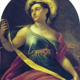 吉普林斯基(Orest Kiprensky)高清作品:Portrait of Nimfodora Semenova