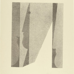 奥斯卡· 施莱默(Oskar Schlemmer)高清作品:Three Heads, Superimposed (Drei K&amp;amp?pfe, ineinander)