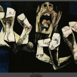 《抗议之手》奥斯瓦尔多加亚沙明(Oswaldo Guayasamin)高清作品欣赏