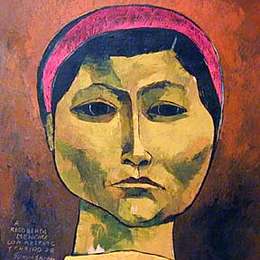 奥斯瓦尔多加亚沙明(Oswaldo Guayasamin)高清作品:Rigoberta Mench&amp;ampú