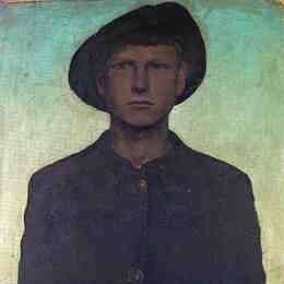 奥托·迪克斯(Otto Dix)高清作品:Self-Portrait with Wanderhut