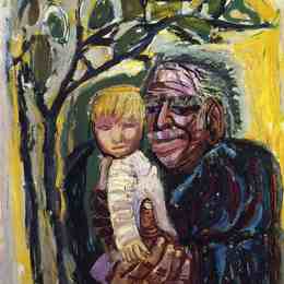 奥托·迪克斯(Otto Dix)高清作品:Self-portrait with Marcella