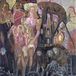 奥托·迪克斯(Otto Dix)高清作品:People in Trummen