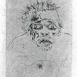 《伤者逃逸》奥托·迪克斯(Otto Dix)高清作品欣赏