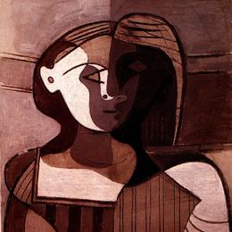 巴勃罗·毕加索(Pablo Picasso)高清作品:Buste of young woman (Marie-Therese Walter)