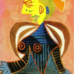 巴勃罗·毕加索(Pablo Picasso)高清作品:Portrait of Lee Miller as Arlesienne