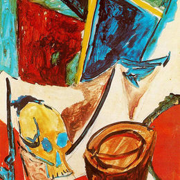 《颅骨成分（研究）》巴勃罗·毕加索(Pablo Picasso)高清作品欣赏