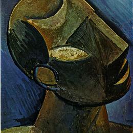 《男人的头颅》巴勃罗·毕加索(Pablo Picasso)高清作品欣赏