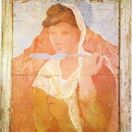 《费尔南德披肩》巴勃罗·毕加索(Pablo Picasso)高清作品欣赏