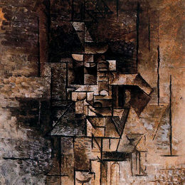 《吉他女》巴勃罗·毕加索(Pablo Picasso)高清作品欣赏