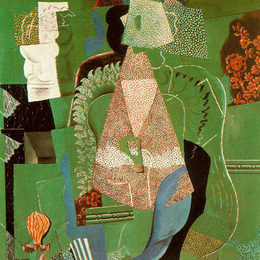 《少女画像》巴勃罗·毕加索(Pablo Picasso)高清作品欣赏