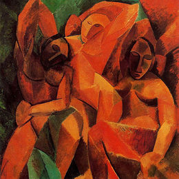 《三妇女》巴勃罗·毕加索(Pablo Picasso)高清作品欣赏