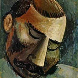 《男人的头颅》巴勃罗·毕加索(Pablo Picasso)高清作品欣赏