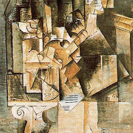 《有吉他的人》巴勃罗·毕加索(Pablo Picasso)高清作品欣赏