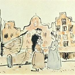 《运河岸边》巴勃罗·毕加索(Pablo Picasso)高清作品欣赏