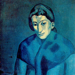 《披肩的女人》巴勃罗·毕加索(Pablo Picasso)高清作品欣赏