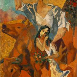 《作文与“农民”》巴勃罗·毕加索(Pablo Picasso)高清作品欣赏