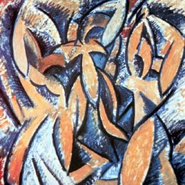 《三个女人（节律版）》巴勃罗·毕加索(Pablo Picasso)高清作品欣赏