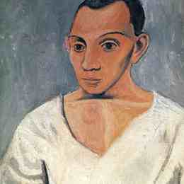 《自画像》巴勃罗·毕加索(Pablo Picasso)高清作品欣赏