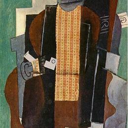 《带管的人》巴勃罗·毕加索(Pablo Picasso)高清作品欣赏