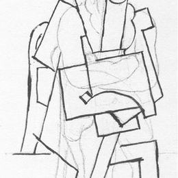 《坐立不安》巴勃罗·毕加索(Pablo Picasso)高清作品欣赏