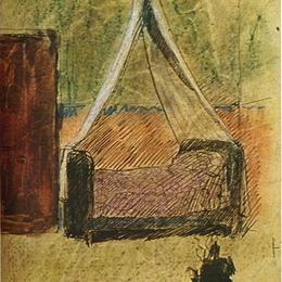《蚊帐床》巴勃罗·毕加索(Pablo Picasso)高清作品欣赏