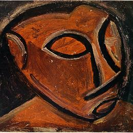 《男人的头颅》巴勃罗·毕加索(Pablo Picasso)高清作品欣赏
