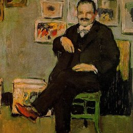 巴勃罗·毕加索(Pablo Picasso)高清作品:Portrait of Gustave Coquiot