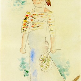 《加泰罗尼亚妇女》巴勃罗·毕加索(Pablo Picasso)高清作品欣赏
