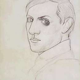《自画像》巴勃罗·毕加索(Pablo Picasso)高清作品欣赏