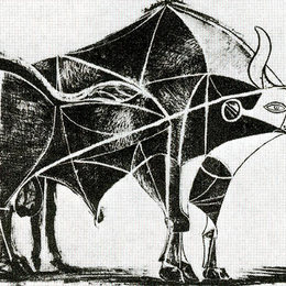 巴勃罗·毕加索(Pablo Picasso)高清作品:Bull (plate V)