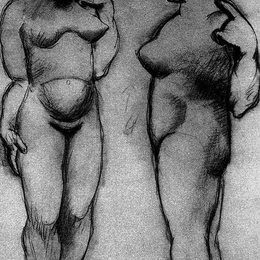 《两个裸体女人》巴勃罗·毕加索(Pablo Picasso)高清作品欣赏