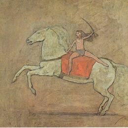 《女骑手》巴勃罗·毕加索(Pablo Picasso)高清作品欣赏