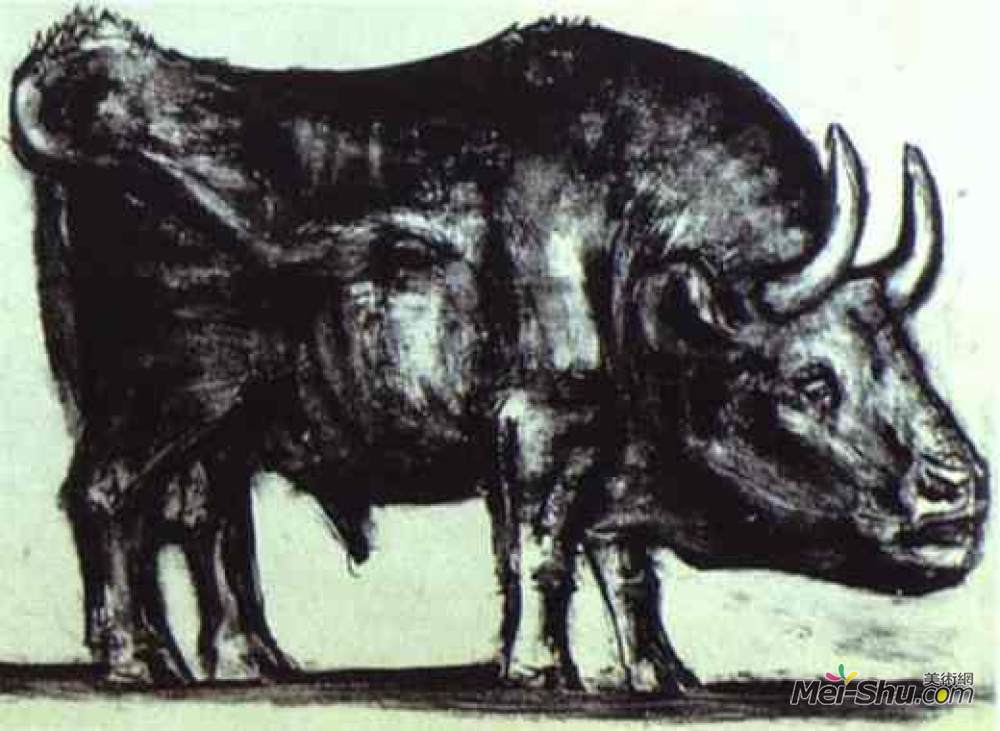 毕加索公牛解析图片